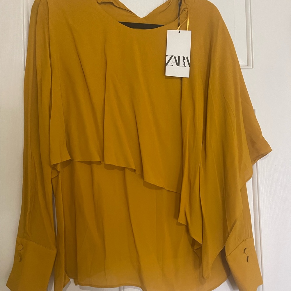 Zara Golden Yellow Women's Blouse